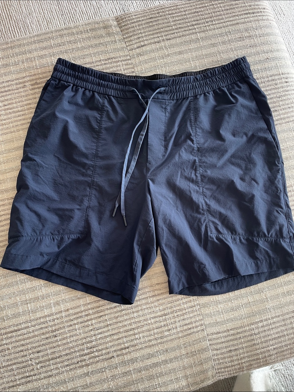 Lululemon Men's Navy Drawstring Athletic Shorts